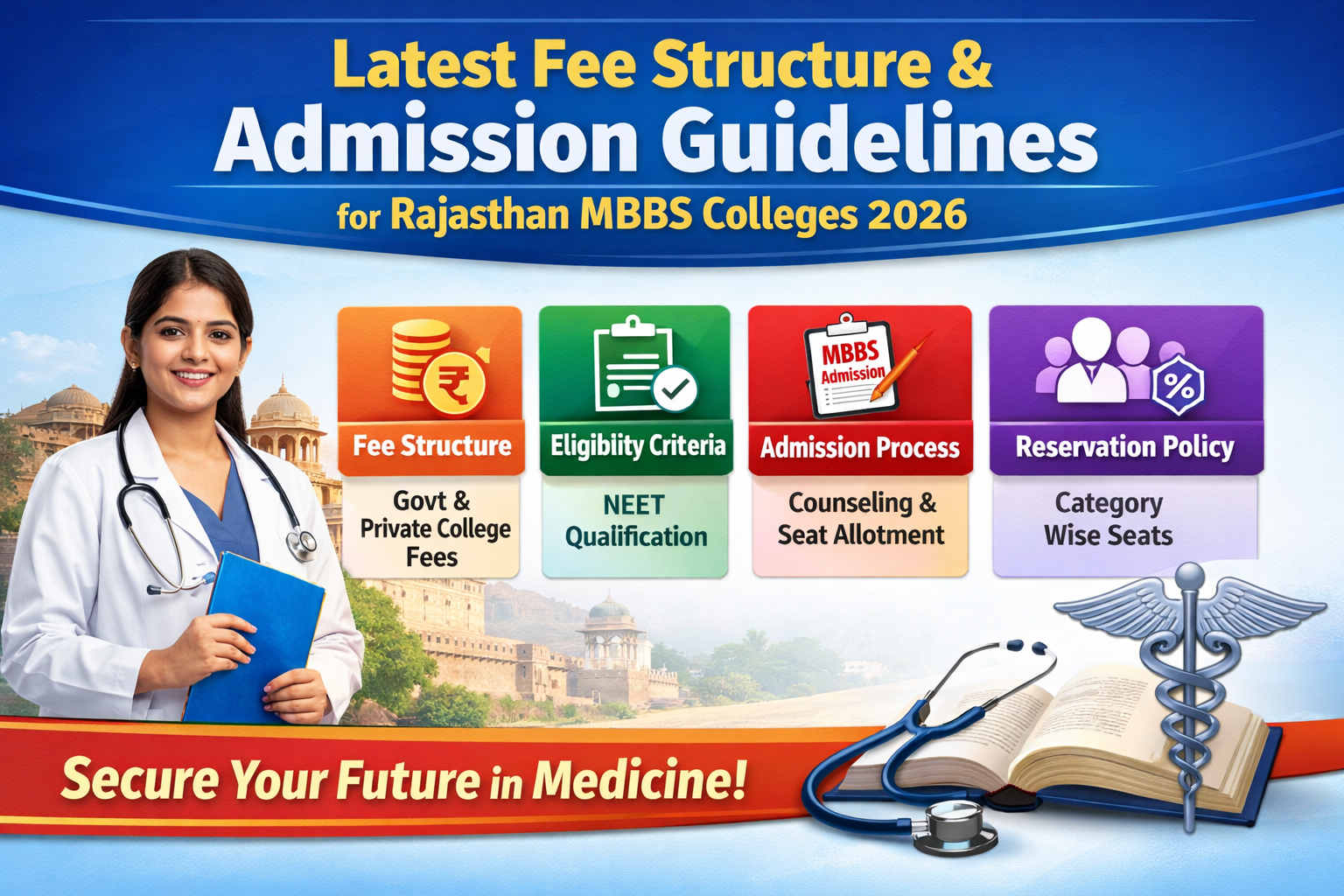 Latest Fee Structure & Admission Guidelines for Rajasthan MBBS Colleges 2026